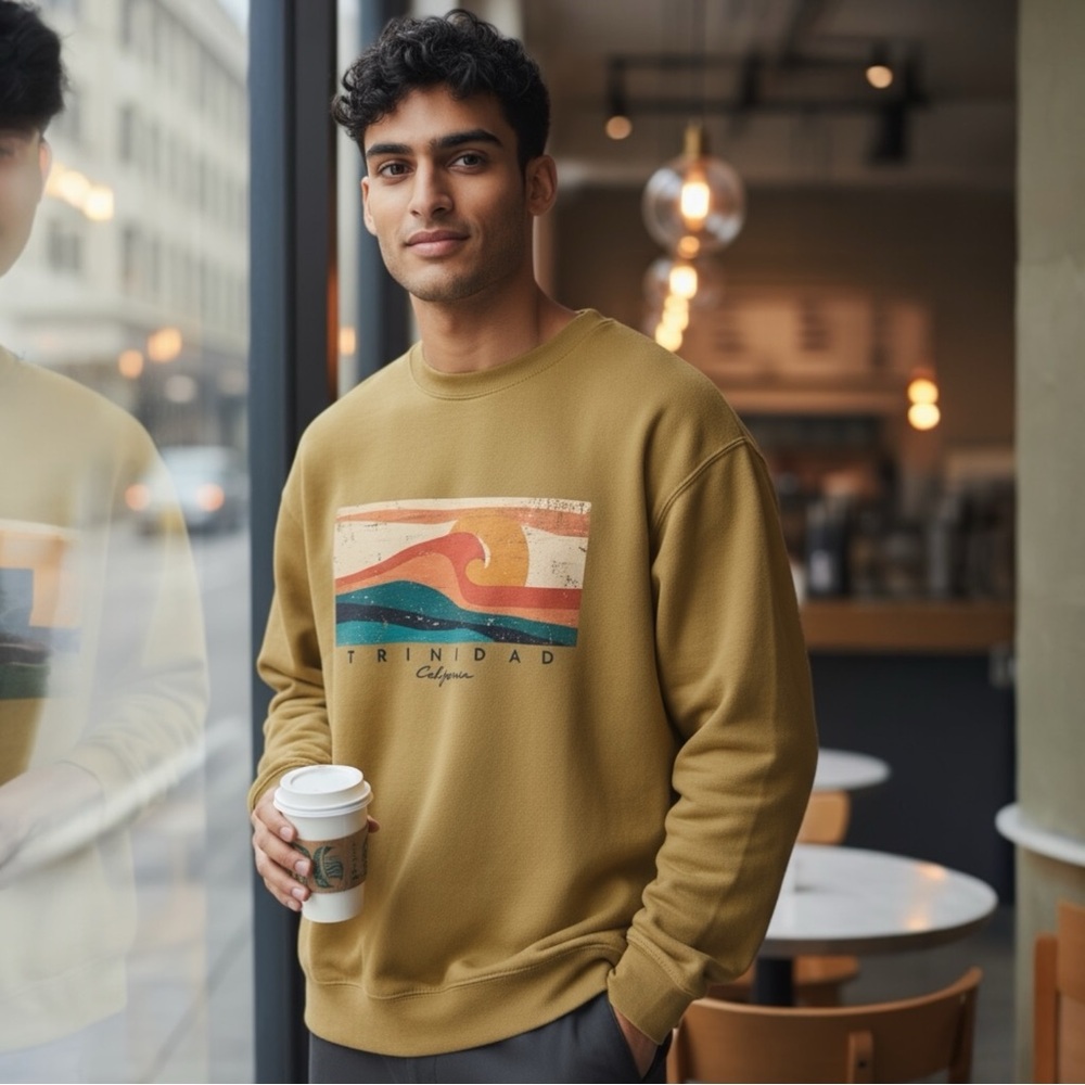 Prairie Mountain Trinidad California Mustard Yellow Pullover Sweater